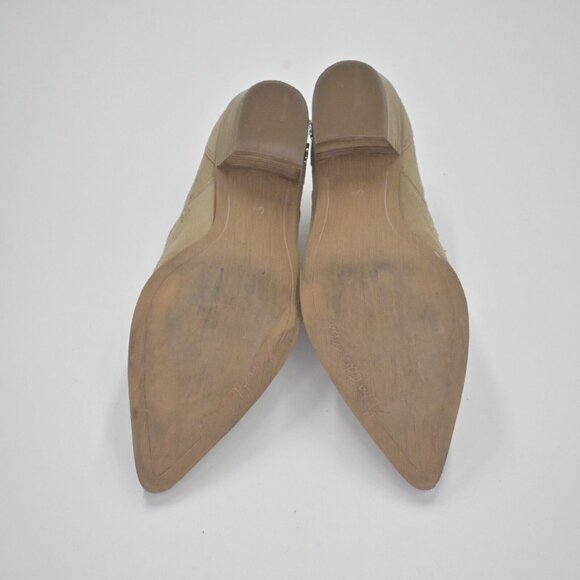 SAM EDELMAN Booties Womens Size 6.5 Roy Cowboy Boots Western Tan Ankle Rodeo - Picture 8 of 10